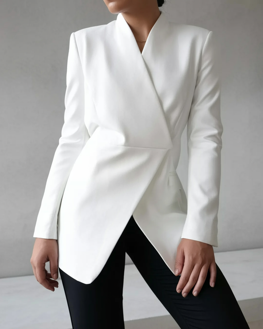 Satin Long Sleeve Women's Top & Skirt Set